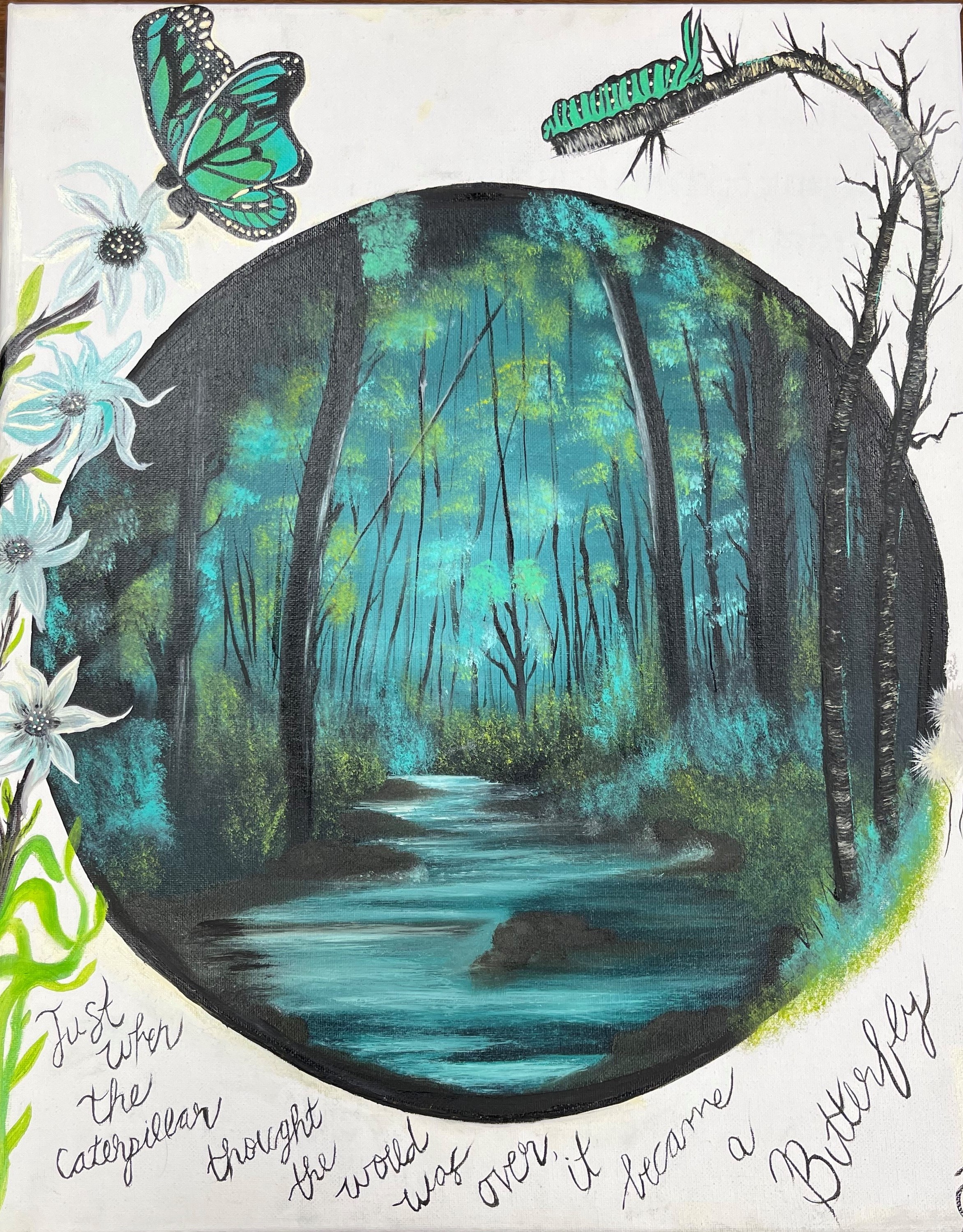 "Painting titled Fairytale Wonderland by Cheyenne Belanger"