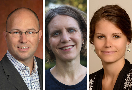 "Photos of Michael Killian, Melissa Radey and Jessica Rast"