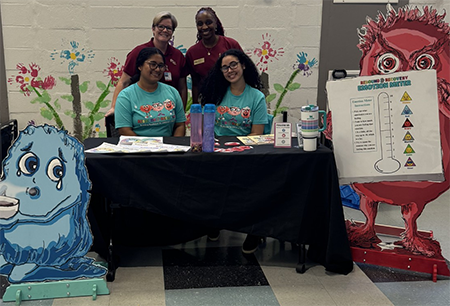 "Dr. Lindsay Dennis, Raegan Hamiliton, Dassani Natera, and Kristin Jordan attended Screening Day held at Wesson with Leon County Schools, Whole Child Leon, and Early Learning Leon.png"