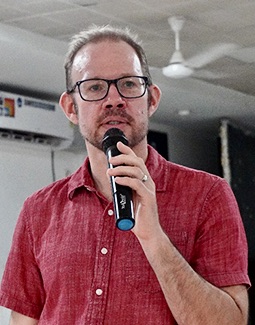 "John Mathias speaking"