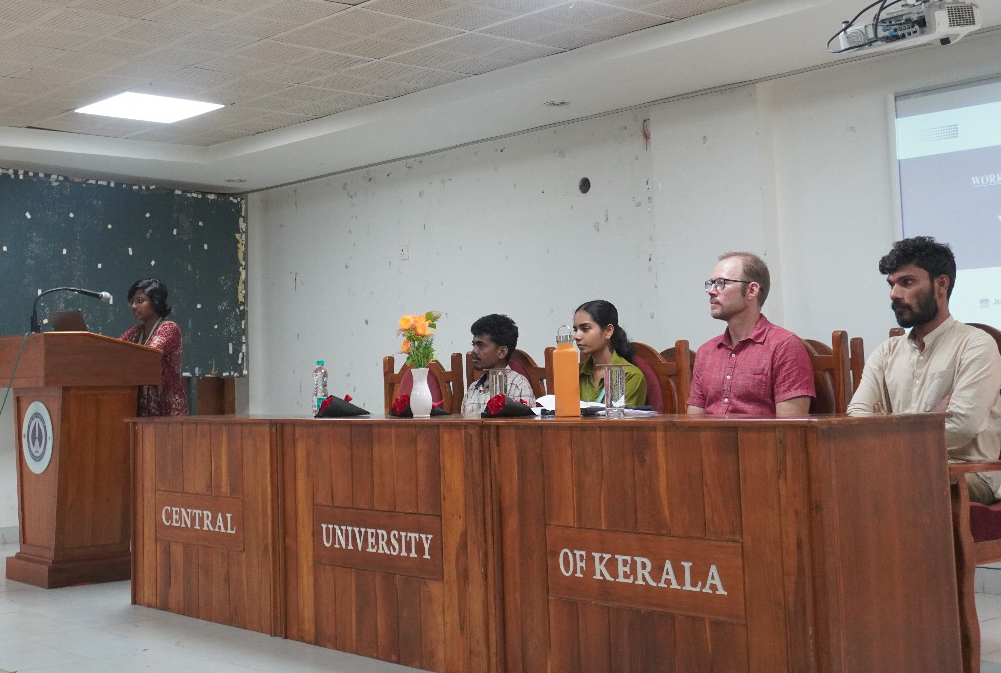 "John Mathias and faculty of Central University of Kerala"