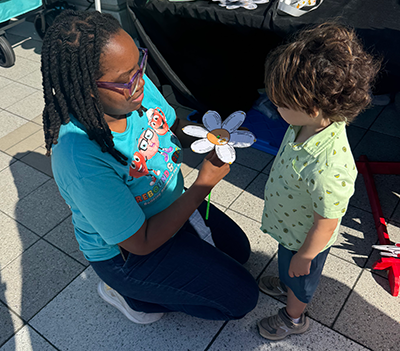 "Petal Power being demonstrated at the Storybook Village"