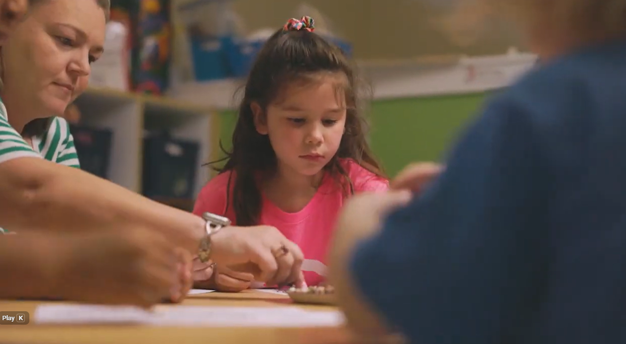 "Tai Cole working with children and early childhood educators using Rebound and Recovery tools."