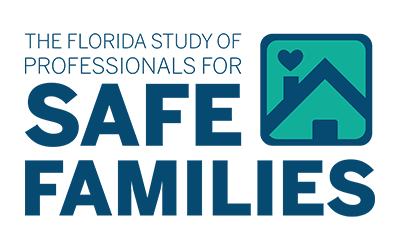 "Image for The Florida Study of Professionals for Safe Families with an icon of a house roof with a heart coming out of the chimney."
