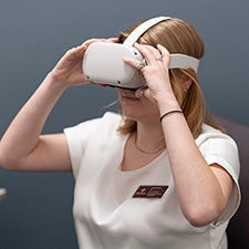"Virtual reality demonstration"