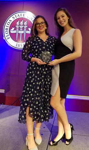 Cassidy Lewis and Kathryn Casello at the Leadership Awards Night