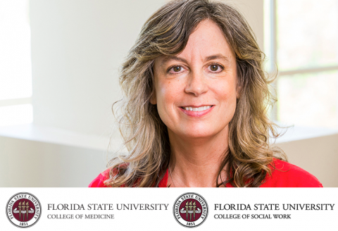 Heather Flynn and FSU College of Medicine logo and FSU College of Social Work logo