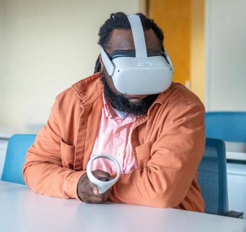 Virtual reality training is a major innovative component designed to enhance the preparation of child welfare professionals. (FICW)