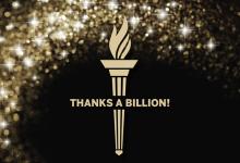 Raise the Torch Thanks a Billion Graphic