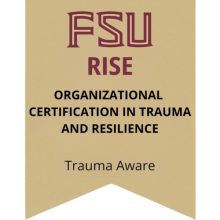 FSU RISE Institute Organizational Certification in Trauma and Resilience badge