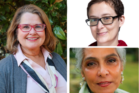 Headshots of Paige McKay Kubik, Graciela Marquina and Hannah Cronic.