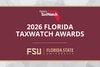 Graphic featuring the Florida TaxWatch logo and the text “2026 Florida TaxWatch Awards,” with the Florida State University logo displayed below on a garnet background.