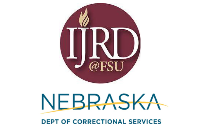 Logos for the Institute for Justice Research and Development and the Nebraska Department of Correctional Services