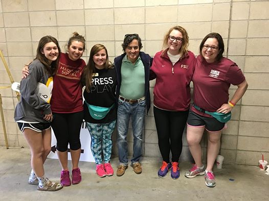 Social Work Dance Marathon Team with Dean Jim Clark