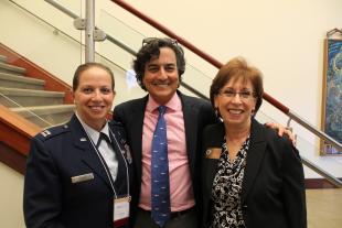 Capt. Paula Clark, Dean Jim Clark, Pam MacDill