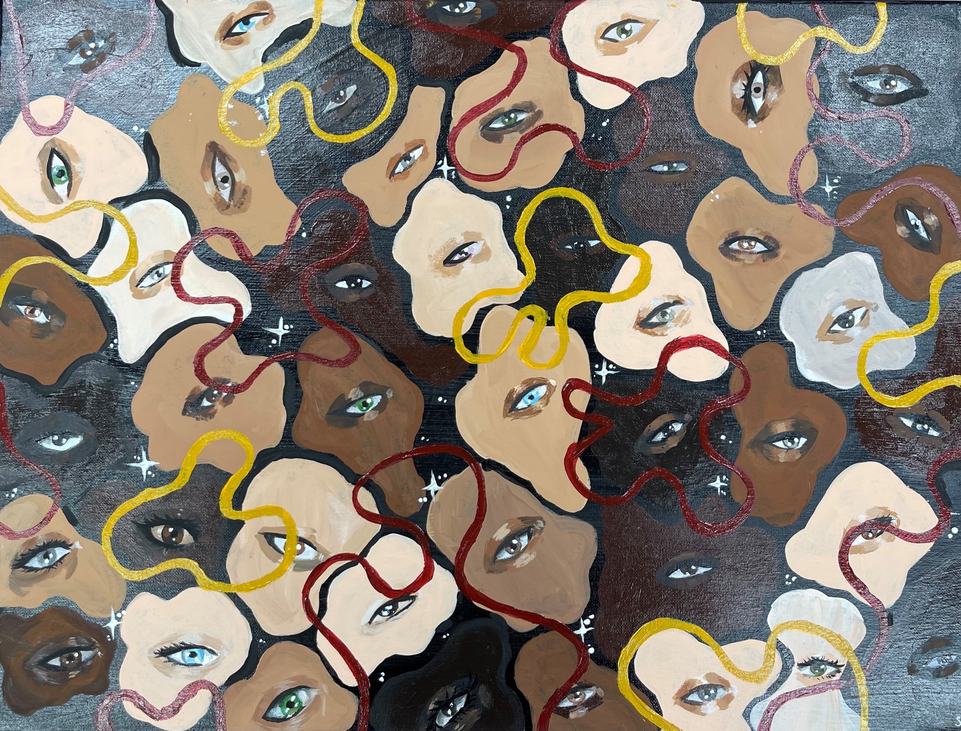 "Painting title Eyes of FSU by Shekinah Montgomery"
