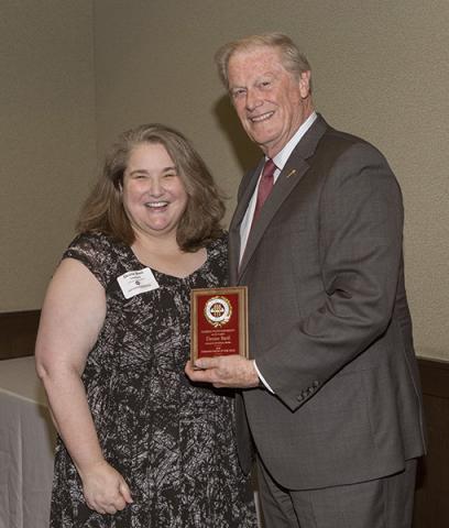 Denise Baril and FSU President John Thrasher