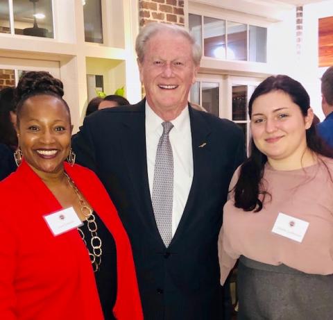 Carol Edwards, FSU President John Thrasher, Victoria Gudbranson