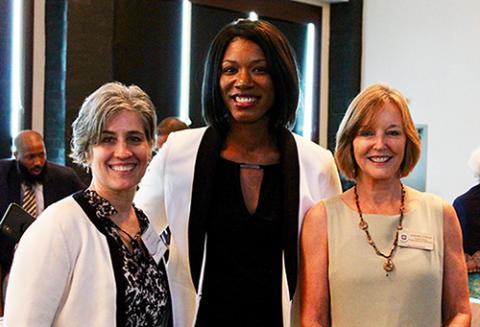 Ellen Piekalkiewicz, Dr. Jessica Pryce, Marianna Tutweiler at the 2019 FICW Symposium