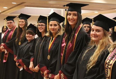 BSW Graduates at the Spring 2019 Graduation Event