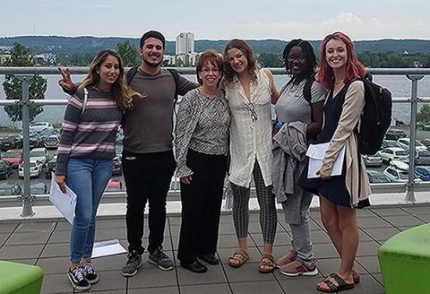 Left to right: Karma Kovacs, Jacob Garcia, Pam MacDill, Cassidy Lewis, Tamika Jones, Margot Mooney.