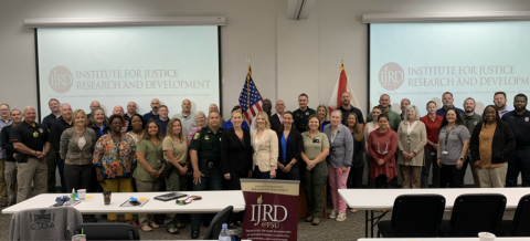 Institute for Justice Research and Development team members at a training