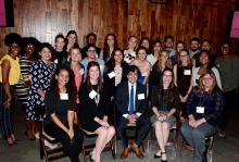 2017 Scholarship Recipients with Dean Jim Clark