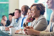 Professionals Listening to a Presentation