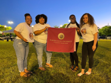 (Left to right): India Esguerra, Ariel Valdez, Falone Hilaire, Tamara Sonera
