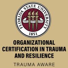 Florida State University Organizational Certification in Trauma and Resilience Trauma Aware badge