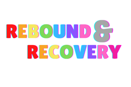Rebound and Recovery Program logo in rainbow colors