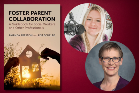Cover of Book and photos of Lisa Schelbe and Amanda Preston
