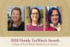 Karen Oehme, Lyndi Bradley and Ann Perko Picture for the 2020 Florida TaxWatch Awards for the Institute for Family Violence Studies at Florida State University