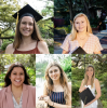 Garnet and Gold Scholars, Spring 2021: Samantha Ayers, Gretchen Crutchfield, Sasha Martin, Sophia Torres, Sarah Vernon