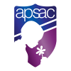 Graphic of American Professional Society on the Abuse of Children logo in the shape of shield with the silhouette of a child smelling a flower