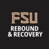 Square graphic of text Florida State University Rebound and Recovery 
